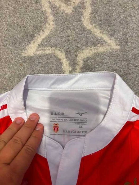 Koszulka Mizuno AS Monaco Pogba #8 2025 2026 home kit jersey domowa