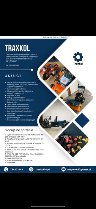 zamiatanie mycie  Konserwator odśnieżanie hale mechanicznie firma