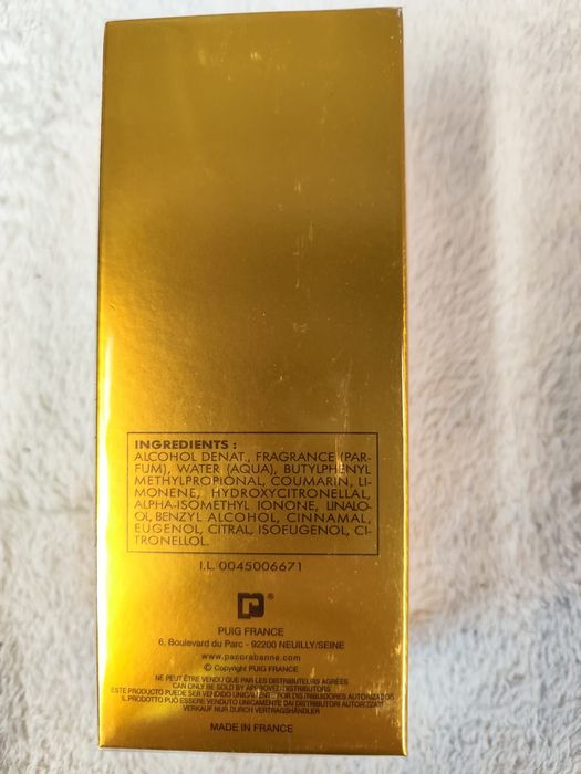 Perfume 1milion. Paco rabanne