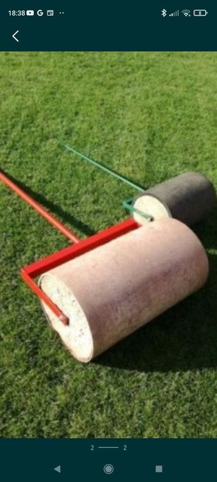 Walec ogrodowy, trawnik,