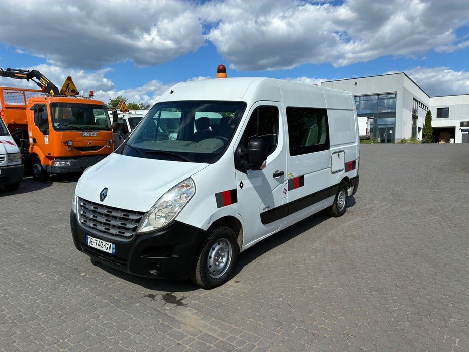Renault Master 2011r. Brygadówka DUŻY WYBÓR 7 Osobowa Parktronic KIima L2H2  Dobel Doka Dubelkabina Dobelkabina Dubel