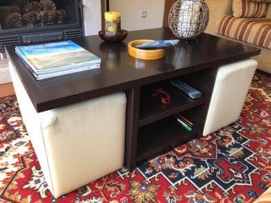 Coffee Table with Poufs64750490447106120