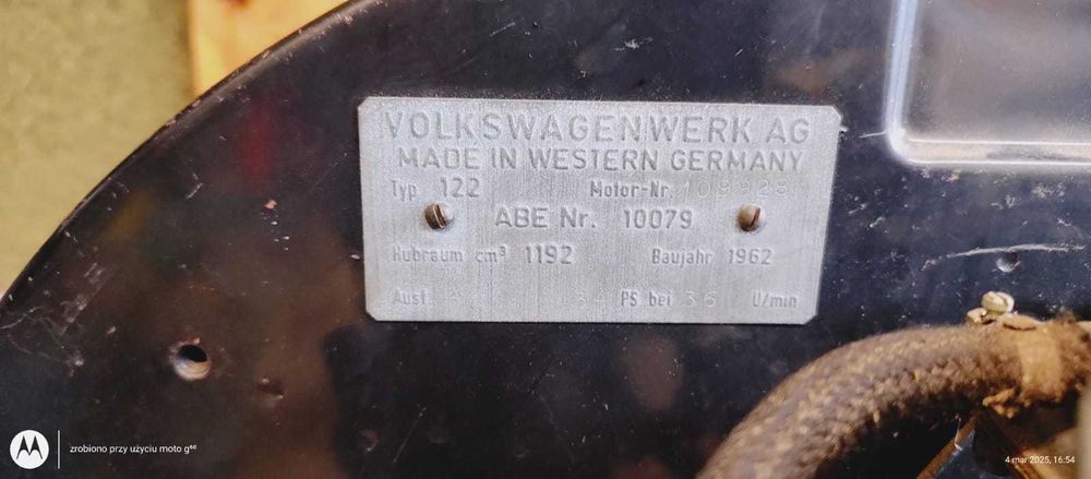 silnik vw garbus 1200