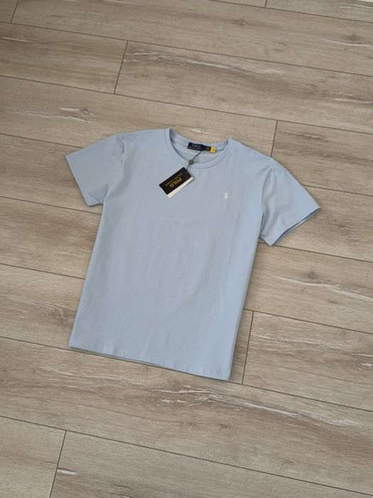 Футболка поло ральф / футболка Polo Ralph Lauren блакитна