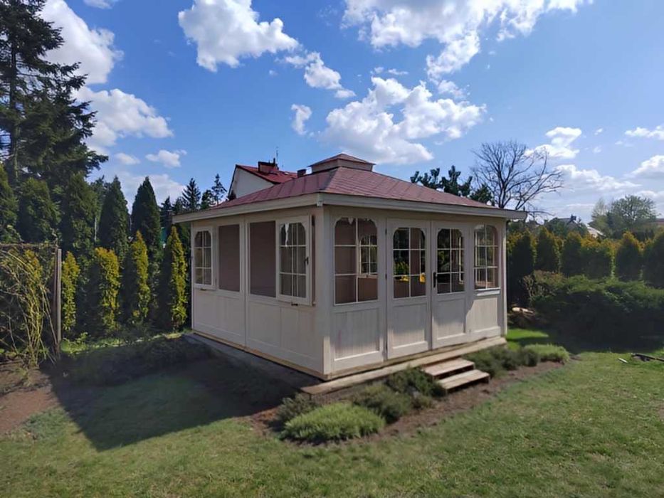 Altana 23 3x3 Szklana Z ozdobami Z Gontem i Impregnacją od PRODUCENTA