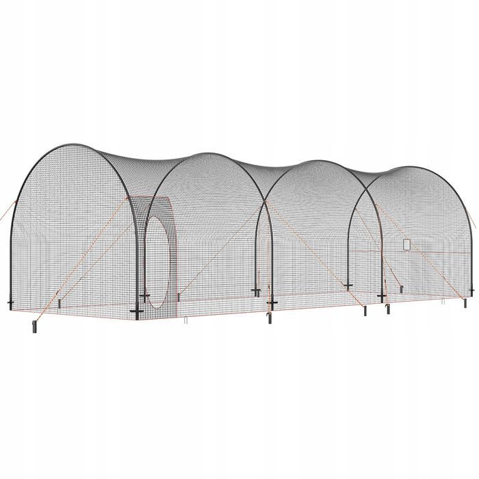 Siatka do klatki baseball VEVOR 10X3.6X3M Z ramą