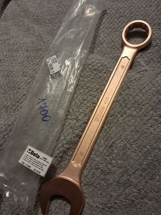 Specjalistyczny klucz płasko-oczkowy nieiskrzący  Beta 41mm