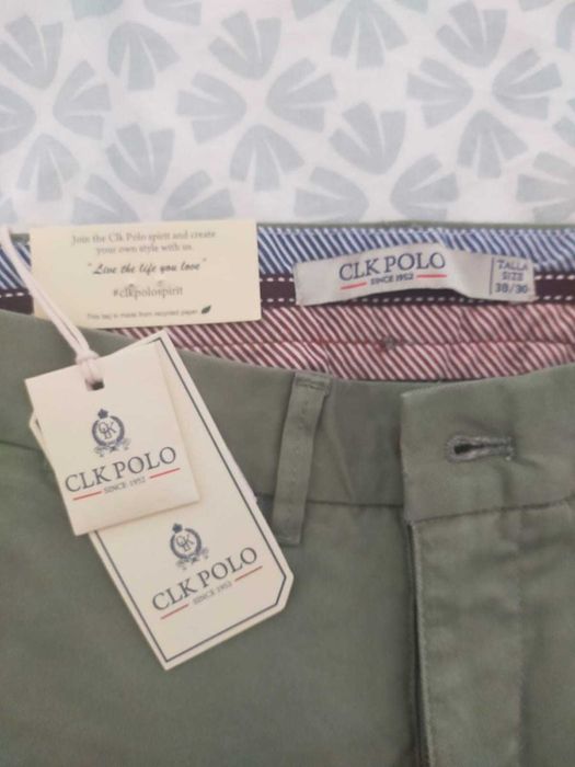 Calças CLK POLO verdes, NOVAS