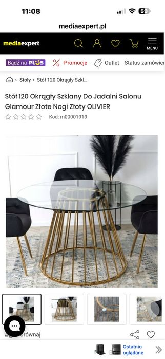 Złote nogi do stołu