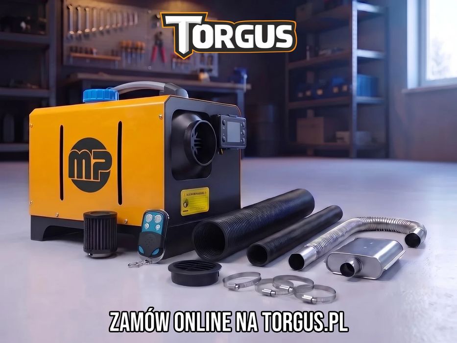 NOWA Nagrzewnica Olejowa 9kW z Odprowadzeniem Spalin POLSKA PRODUKCJA Webasto 9kW Majster PRO MP0461 Termostat Ogrzewanie Postojowe Do Garażu