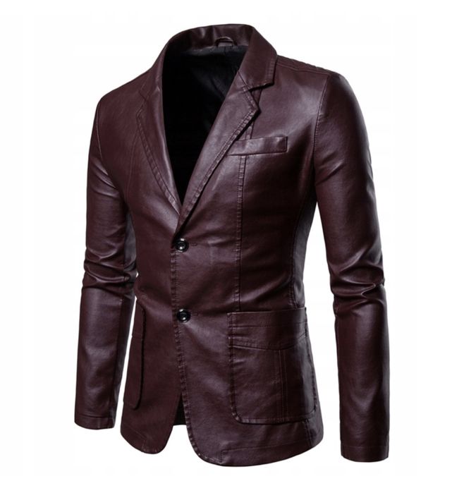 Marynarka skórzana męska sportowa elegancka modna kolory