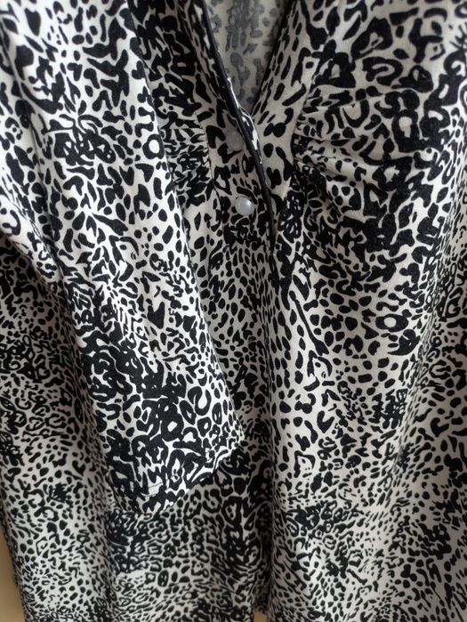 Damska bluzka czarno-biała