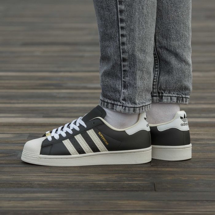 Кросівки Adidas Superstar Core Black Cream White premium