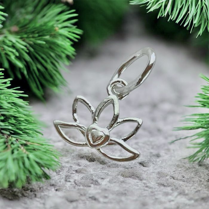 Підвіска срібло 925 кулон срібний Лотос 897