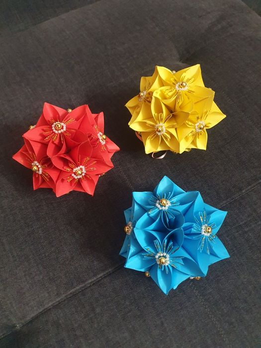 Piękne! Kule, bombki choinkowe, origami, rękodzieło