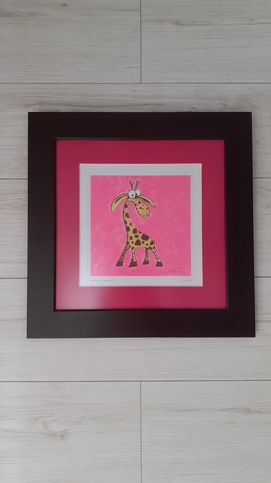 4 quadros com ilustrações de ANIMAIS - cores vivas