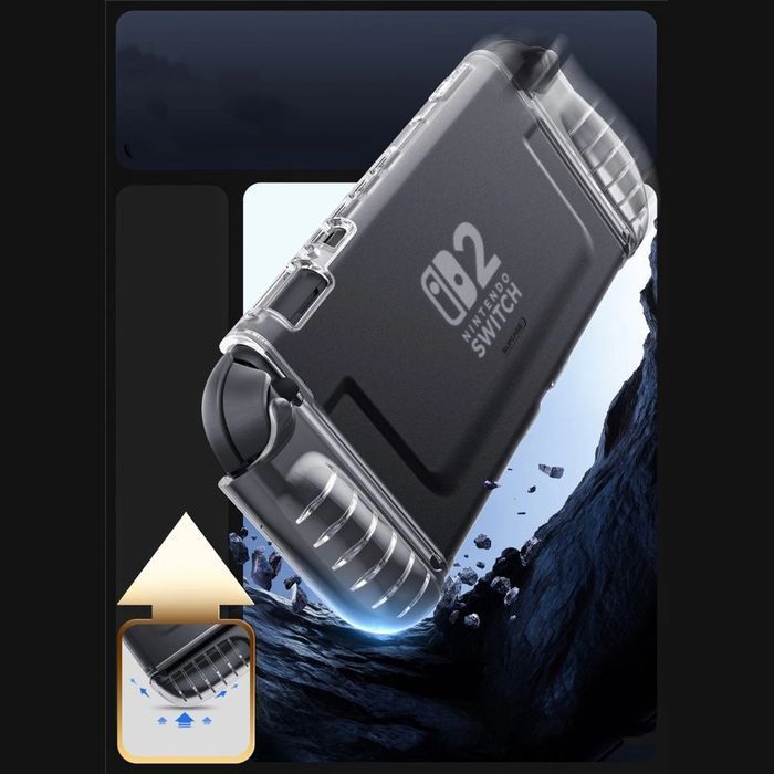 Etui Supcase Crystal na Nintendo Switch 2 - przezroczyste