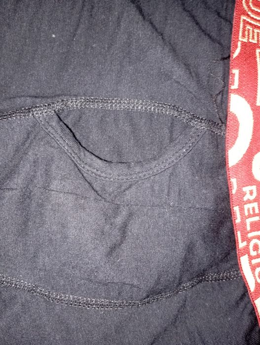 Boxers pretas usadas True Religion S grande