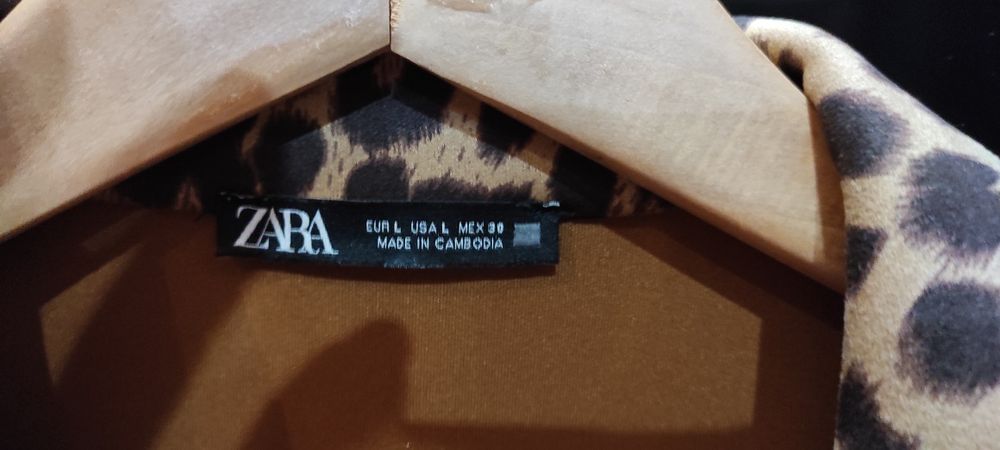 Casaco comprido estampado animal