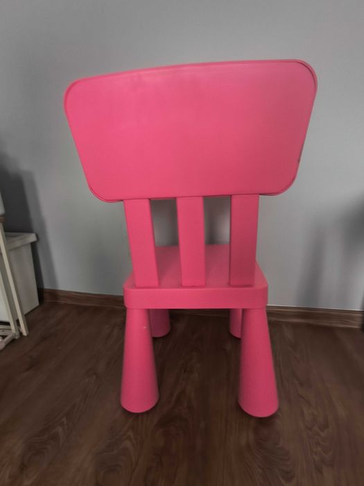 Mammut krzesełko Ikea różowe