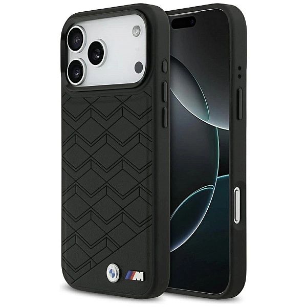 Etui BMW M Shape Logo MagSafe na iPhone 17 Pro Max - czarne