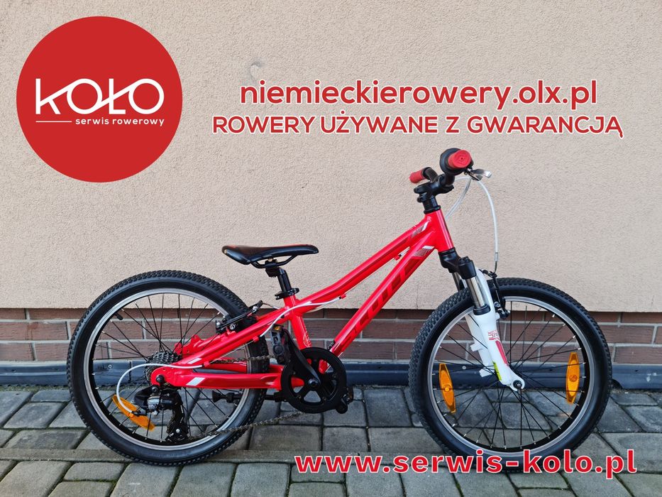 Rower dziecięcy SCOTT koła 20 aluminium okazja rabat WYSYŁKA