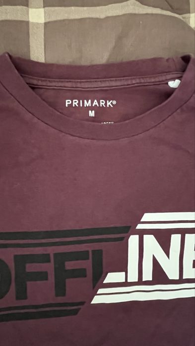 Pack 2 T-shirts Manga Comprida Homem S/M: H&M Gráfica + Primark