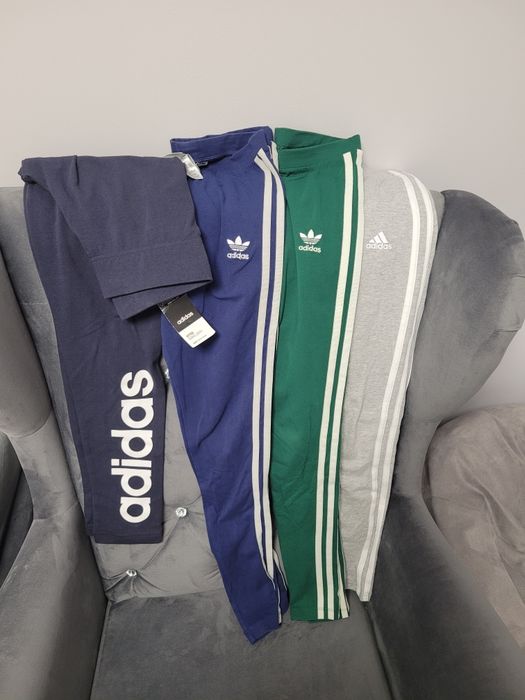 Legginsy sportowe getry dresy adidas xs zestaw komplet