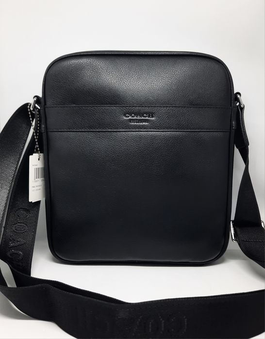 Чоловіча сумка коач барсетка | Мужская кожаная сумка коач месенджер