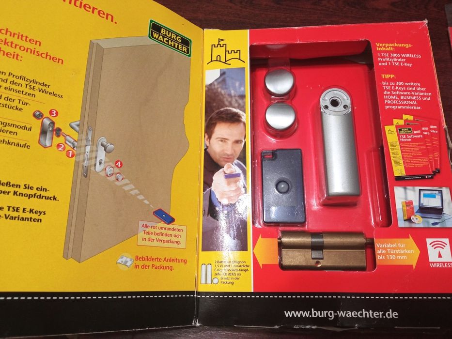 Кодовый  на пульте замок на окно , дверь burg wachter