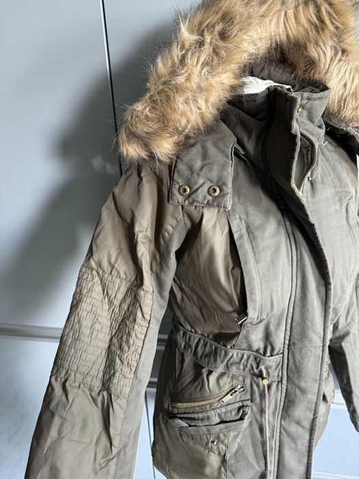 Kurtka parka khaki XS damska