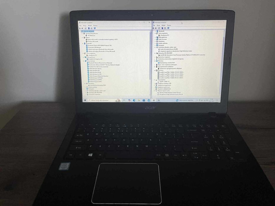 Acer Aspire E5-575 | i7 / 8GB / SSD 512GB | Zestaw: myszka, torba itd