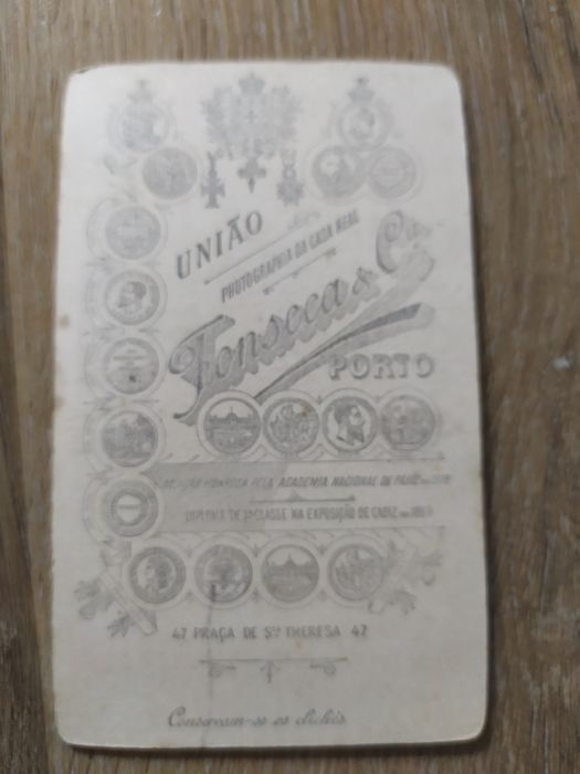 Fotos antigas em cartão