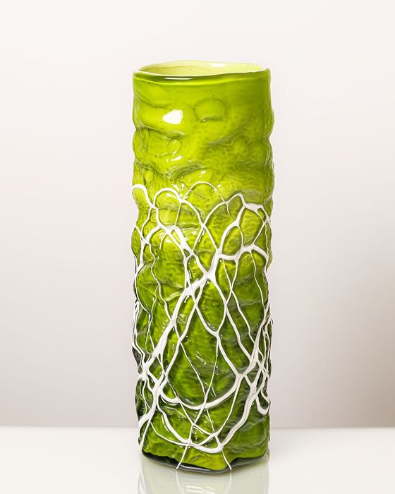 Czeski wazon, szkło artystyczne.