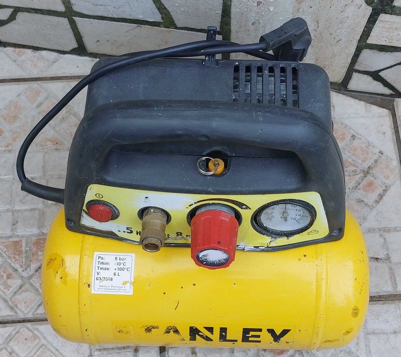 Compressor Stanley 6L 8Bar 1,5HP