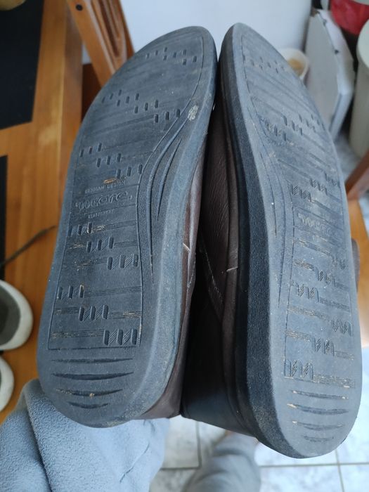 Skórzane męskie kozaki rozmiar 43