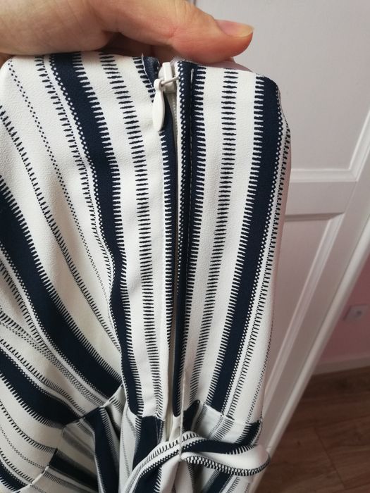 Kombinezon w paski gorset impreza wesele H&M S 36