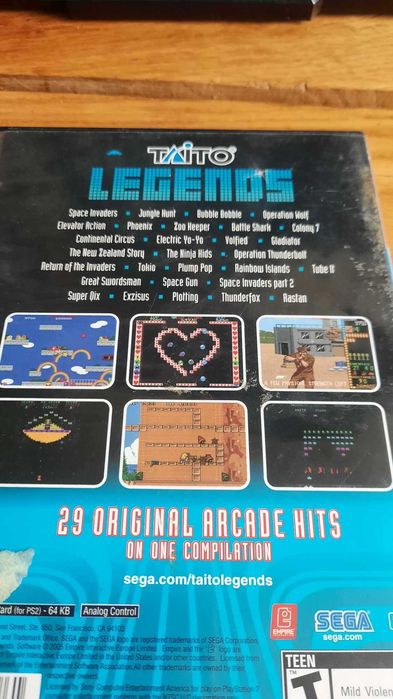 ps2 Taito Legends NTSC USA 29 Gier Arcade Playstation 2 klasyka