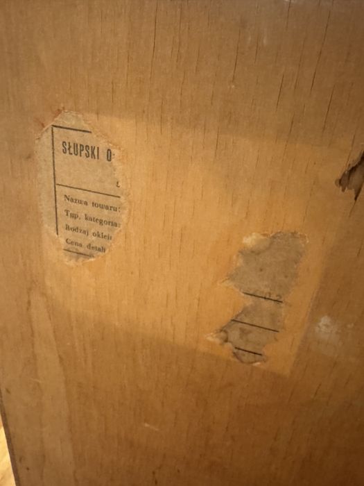 Biurko vintage prl Słubska fabryka mebli