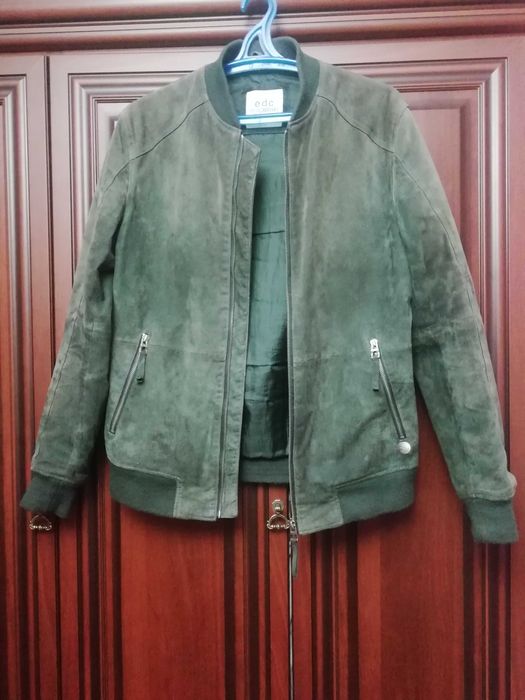 Чоловіча шкіряна куртка пілот