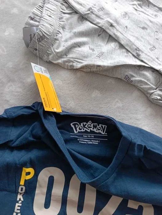 Piżama bawełniana Pokemon Pikachu to 110/116