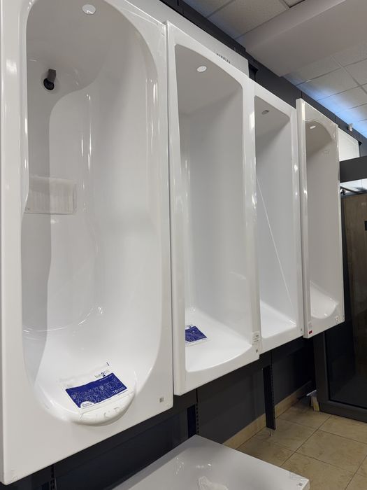 Ванни акрилові, сталеві