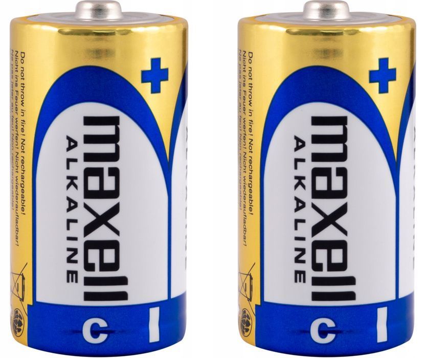 Maxell LR14 1.5V 2szt baterie R14 C alkaliczne alkaline mocne grube