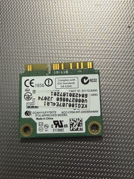 Karta Wi-Fi Intel Centrino Wireless-N 2200 Half Mini PCIe