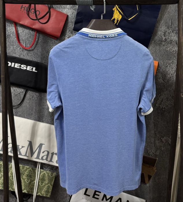 Футболка чоловіча Поло Michael Kors T-Shirt блакитний S M