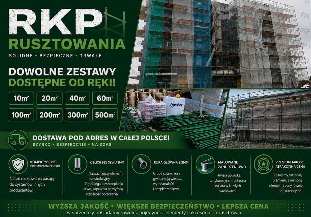 60m2 Rusztowanie klinowe rusztowania choinkowe