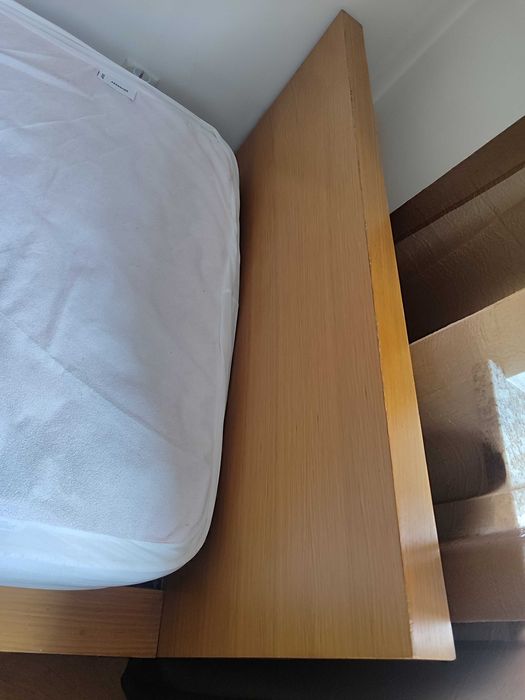 Cama de Solteiro King + colchão ortopédico e capa protetora