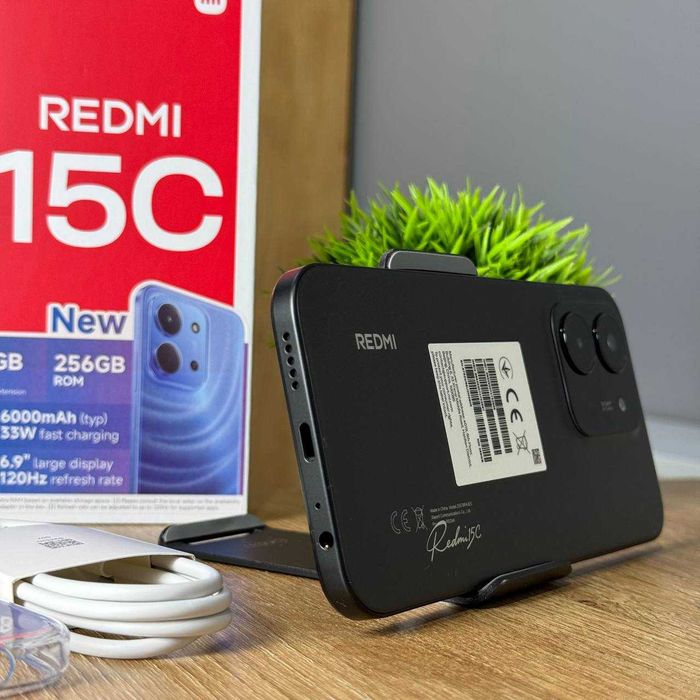 НОВИЙ Телефон Xiaomi Redmi 15C 8/256Gb Black 6000 мАh Купити Смартфон