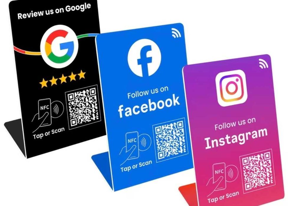 ОПТ!! NFC - таблички Google Review, Нфс картки
