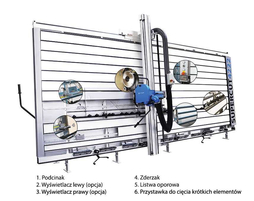 Piła panelowa panelówka wertykalna pionowa podcinak 4200x2200mm 5KM